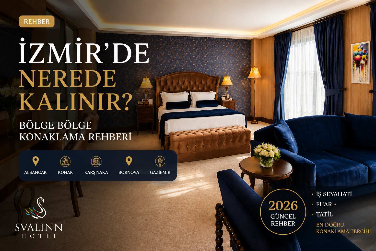 İzmir’de Nerede Kalınır? Havalimanı, Fuar ve Şehir Merkezi İçin Rehber
